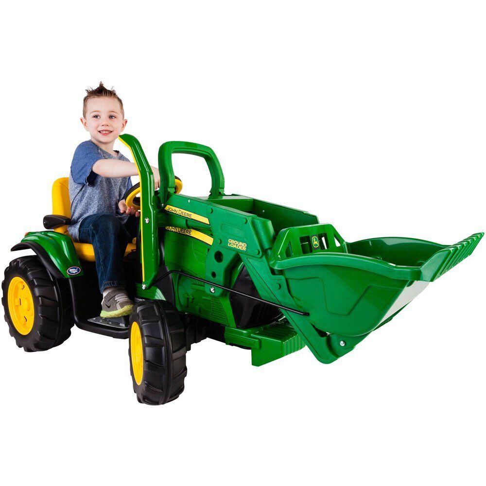 John Deere Ground Loader 12-Volt Battery-Powered Ride-On by Peg Perego