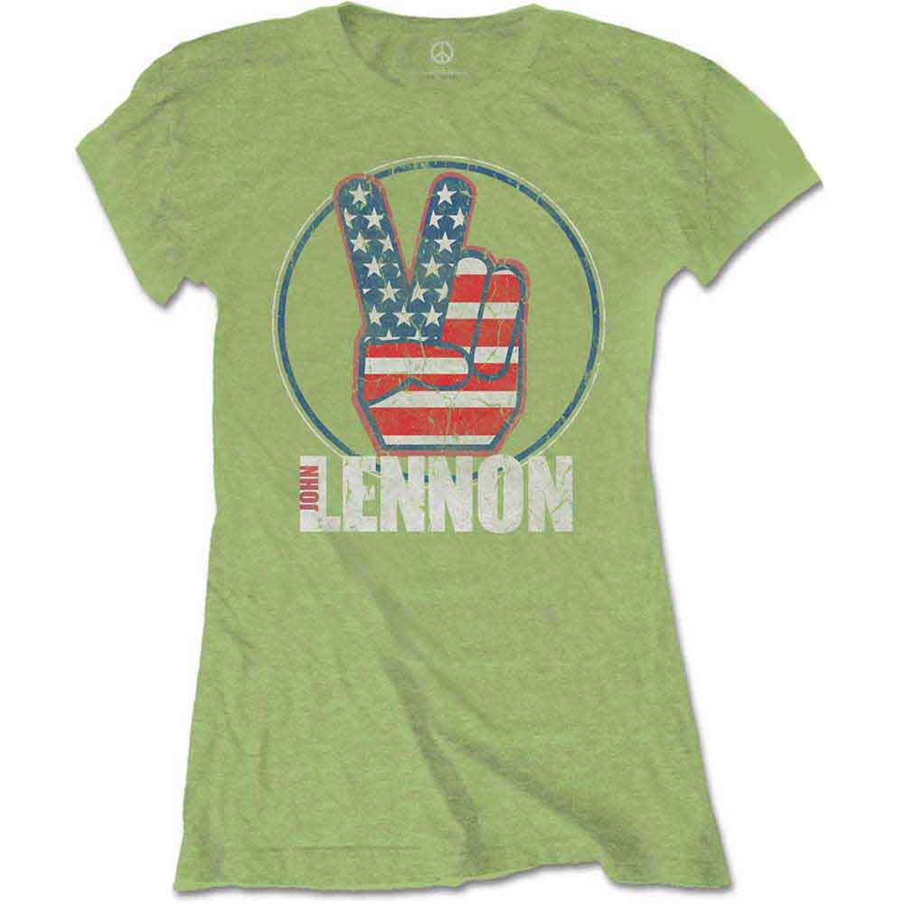 Peace Fingers US Flag (T-Shirt)