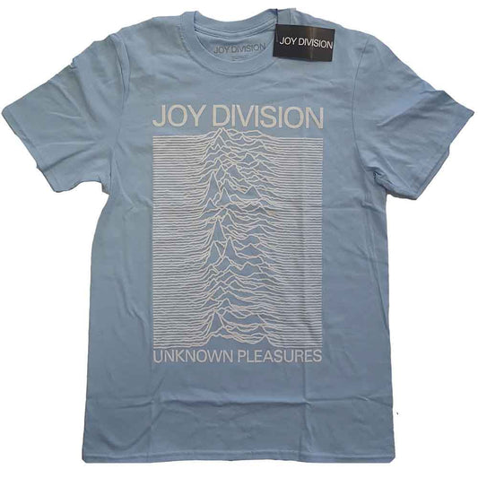 Unknown Pleasures White On Blue (T-Shirt)