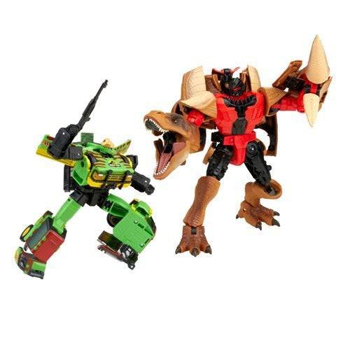 Jurassic Park Transformers Mash-Up Tyrannocon Rex and Autobot JP93 Set