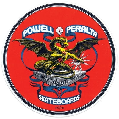 Powell Peralta Banner Dragon 4" Skateboard Sticker