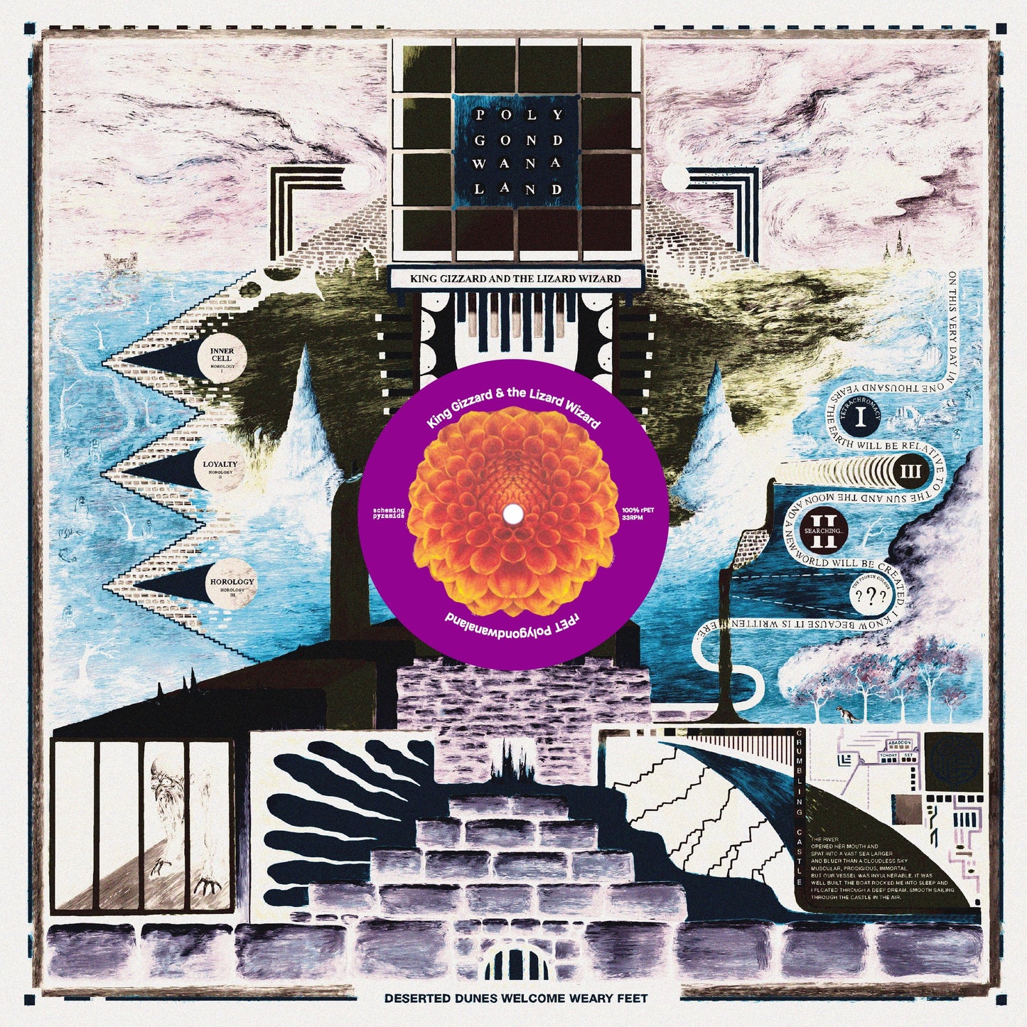King Gizzard & The Lizard Wizard - Polygondwanaland (100% Recycled Plastic (r-PET), 180 Gram Translucent Purple) [Vinyl]