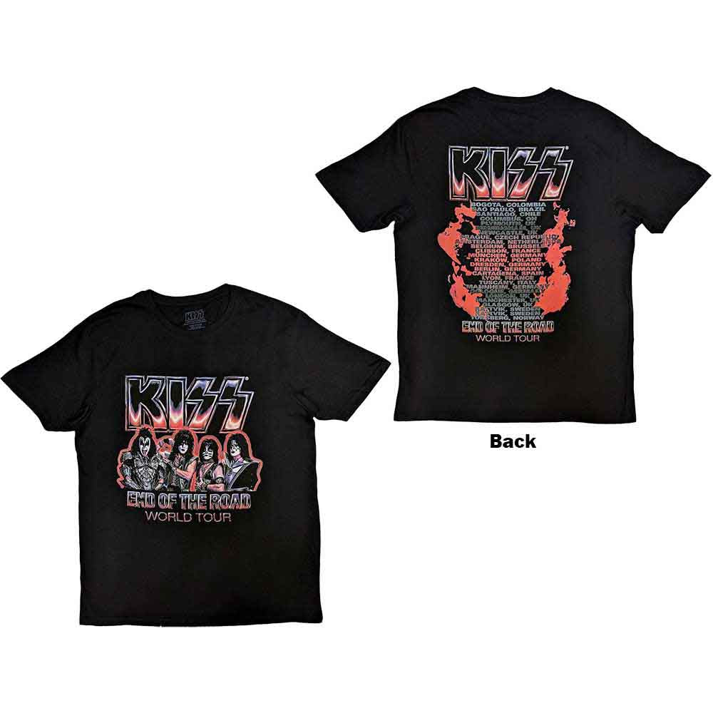 Kiss End Of The Road Tour Red [T-Shirt] - Golden Apple Comics