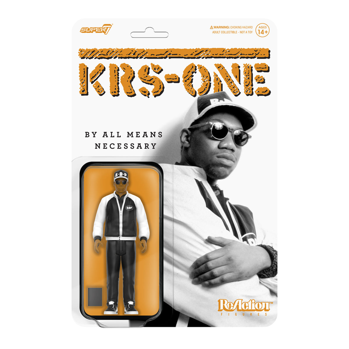 Super7 x KRS-ONE (BY ALL MEANS NECESSARY BDP) ReAction Figure