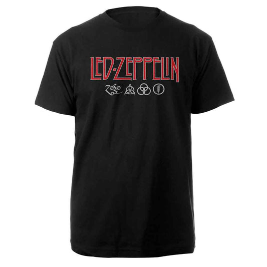 Led Zeppelin Logo & Symbols [T-Shirt] - Golden Apple Comics