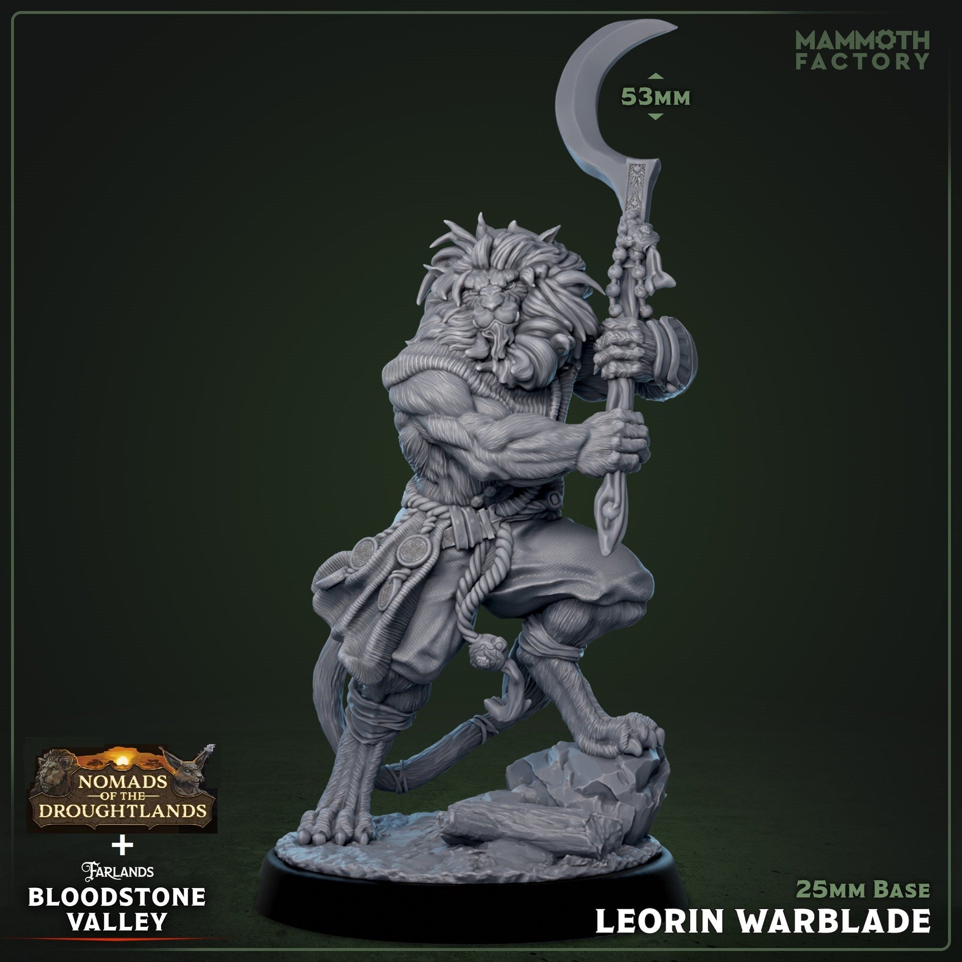 Leorin Warblade: Sculpt 3 (Male Leonin Barbarian) - Golden Apple Comics