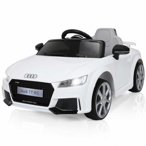 Licensed 12V Audi TT RS Electric Kids Ride On Car with Remote Control and MP3 Player - White