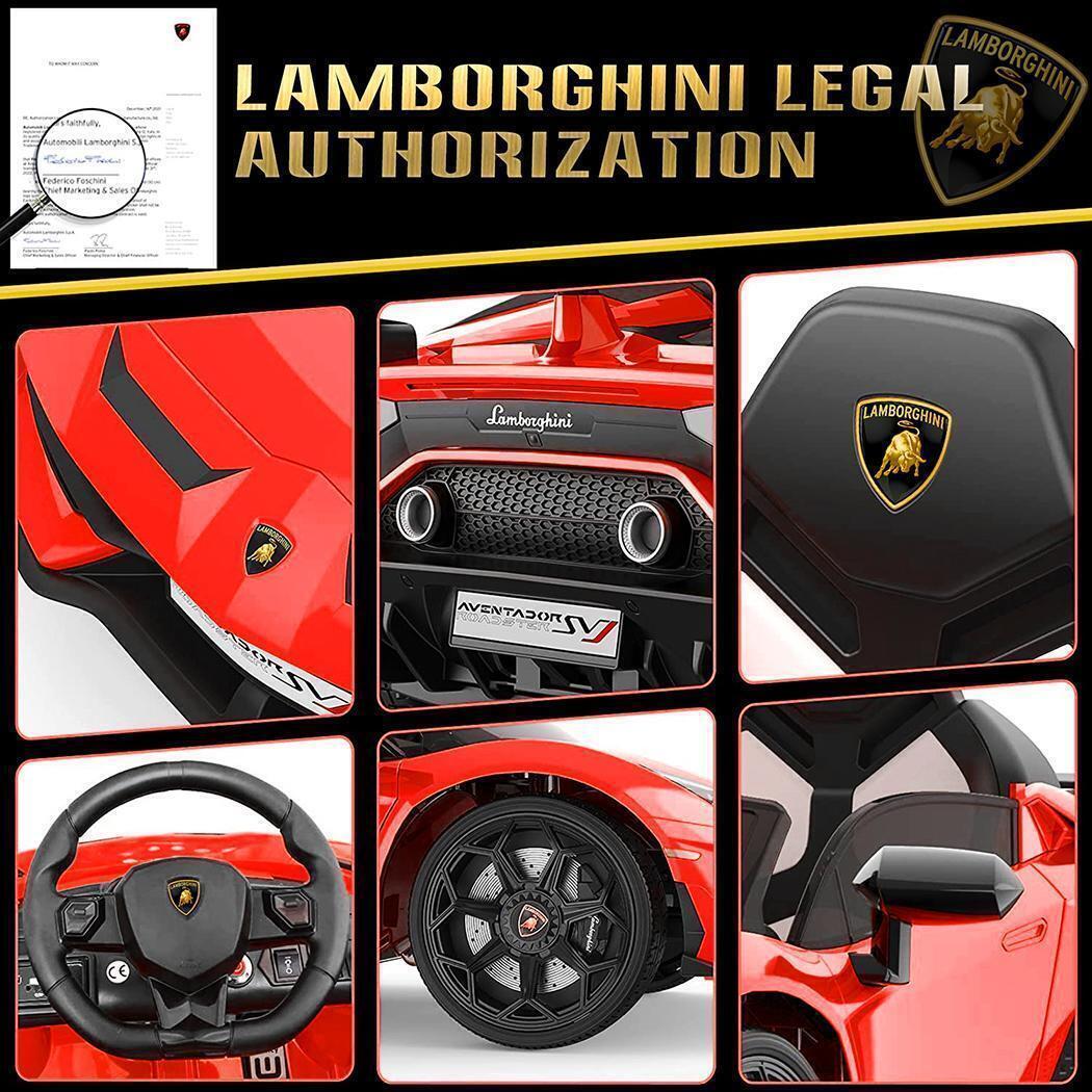 Electric Lamborghini Sian Ride-On Car for Kids with Remote Control, MP3, AUX, and USB Connectivity