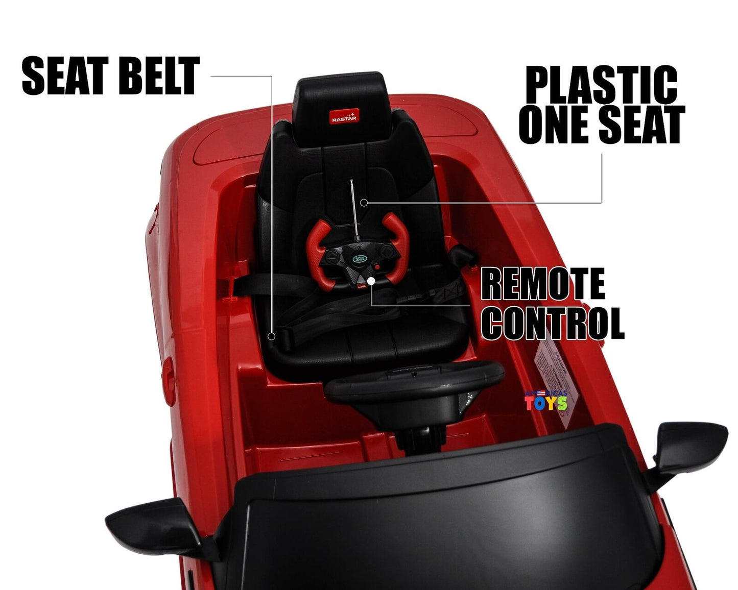 Licensed Land Rover R/C Ride On Car with MP3 Player for Kids - Available in Multiple Colors