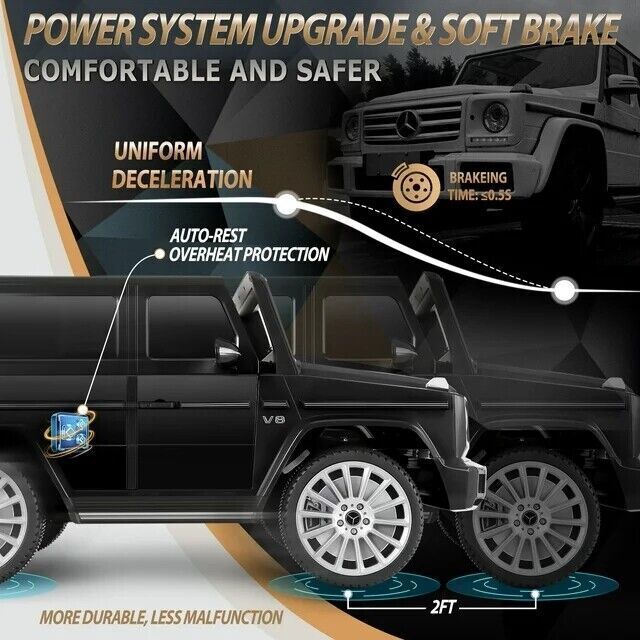 Licensed Mercedes-Benz G500 4WD Kids Ride-On Car with Remote Control - Perfect Gift for Children