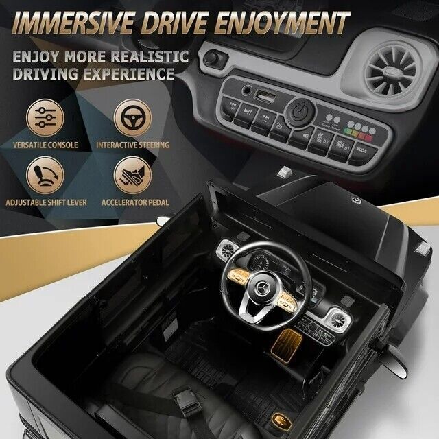 Licensed Mercedes-Benz G500 4WD Kids Ride-On Car with Remote Control - Perfect Gift for Children