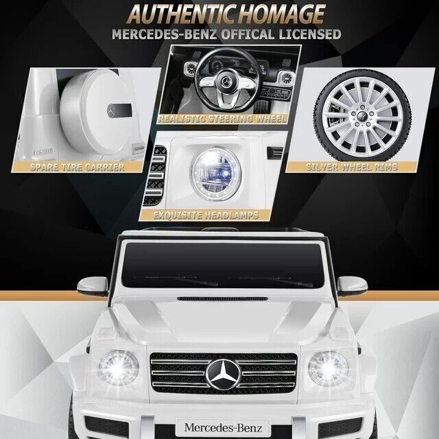 Licensed Mercedes-Benz G500 4WD Kids Ride-On Car with Remote Control - Perfect Gift for Children