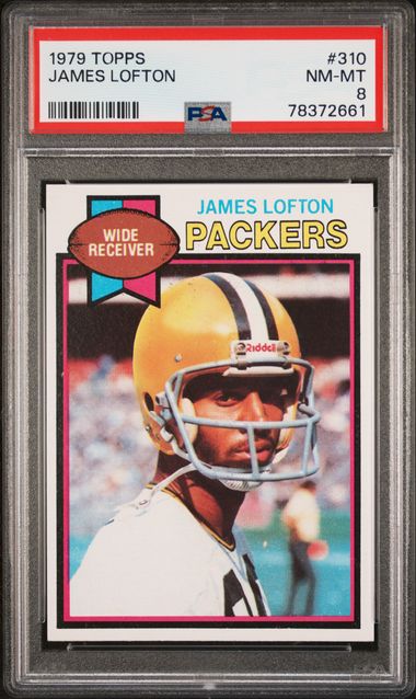 Graded 1979 Topps James Lofton #310 Rookie RC Football Card PSA 8 NM-MT