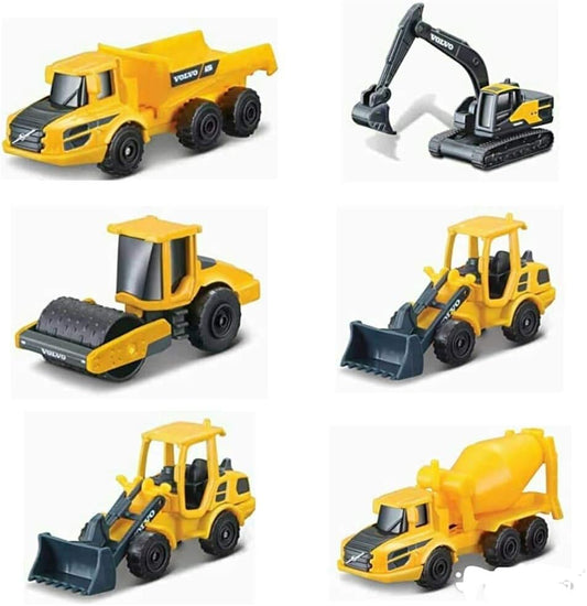 1:64 3" Mini Work Machines Volvo Construction