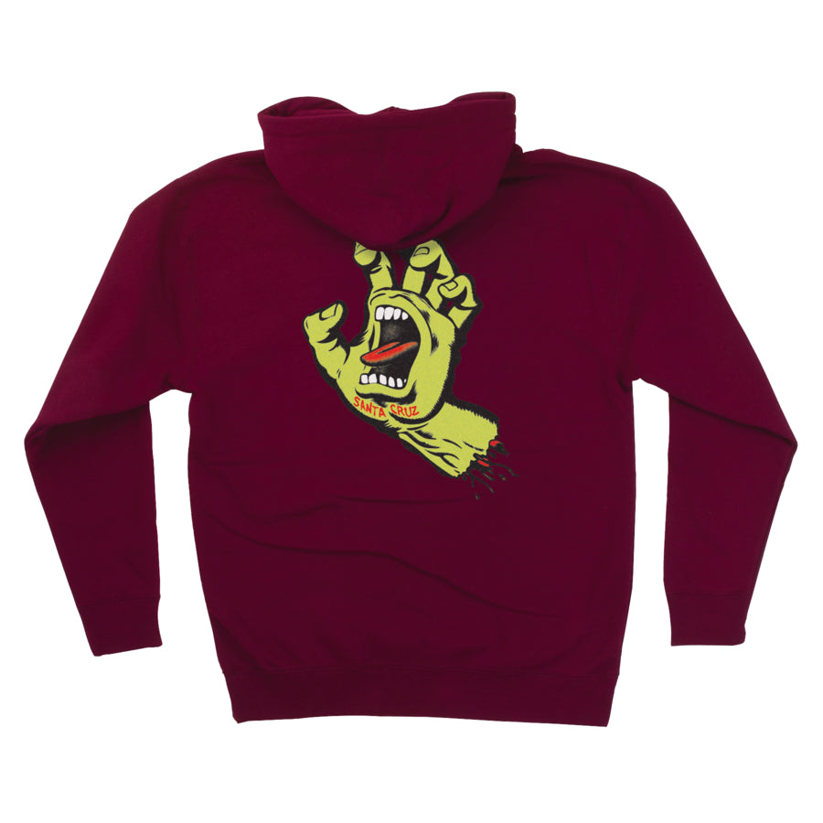 Santa Cruz Screaming Hand Pull Over Hooded Sweatshirt