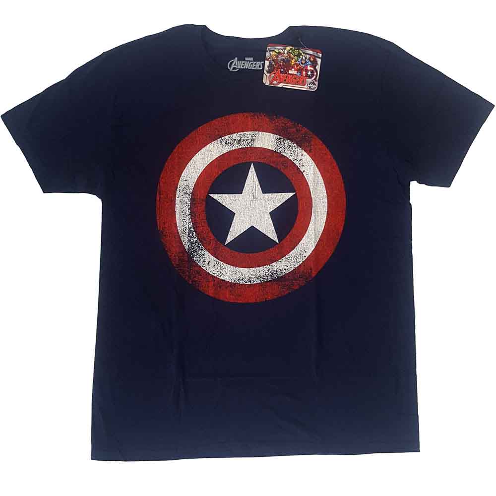 Captain America Distressed Shield (T-Shirt)