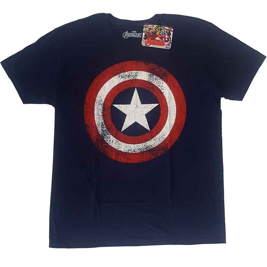 Captain America Distressed Shield (T-Shirt)