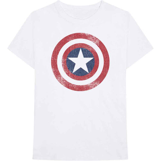 Captain America Distressed Shield (T-Shirt)