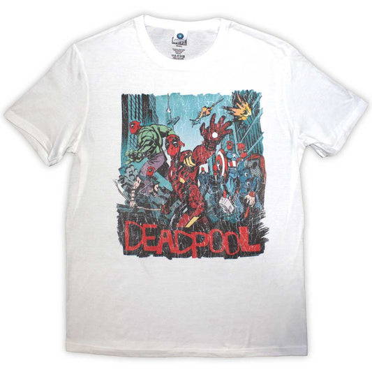 Deadpool Hero Scene Vintage (T-Shirt)