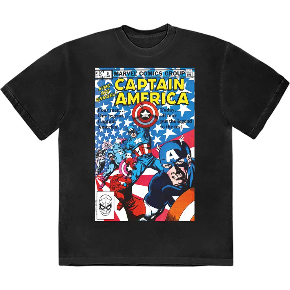 Many Captain Americas Comic Cover (T-Shirt)