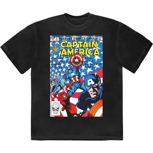 Many Captain Americas Comic Cover (T-Shirt)