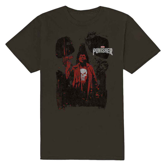 Punisher Red Outline (T-Shirt)