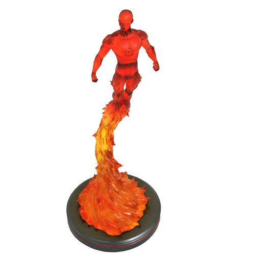 Marvel Premier Collection Comic Human Torch Statue
