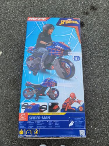 Marvel Spider-Man Electric Ride-On Motorcycle for Kids by Huffy
