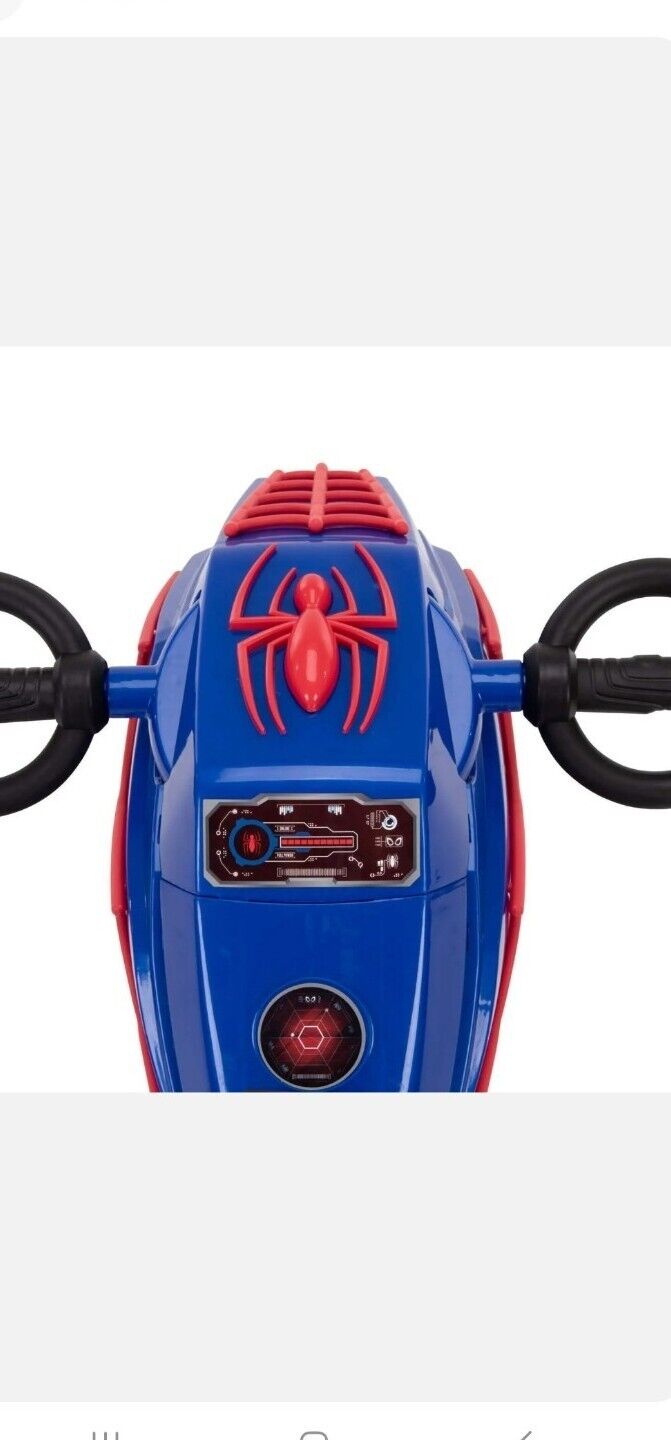 Marvel Spider-Man Electric Ride-On Motorcycle for Kids by Huffy