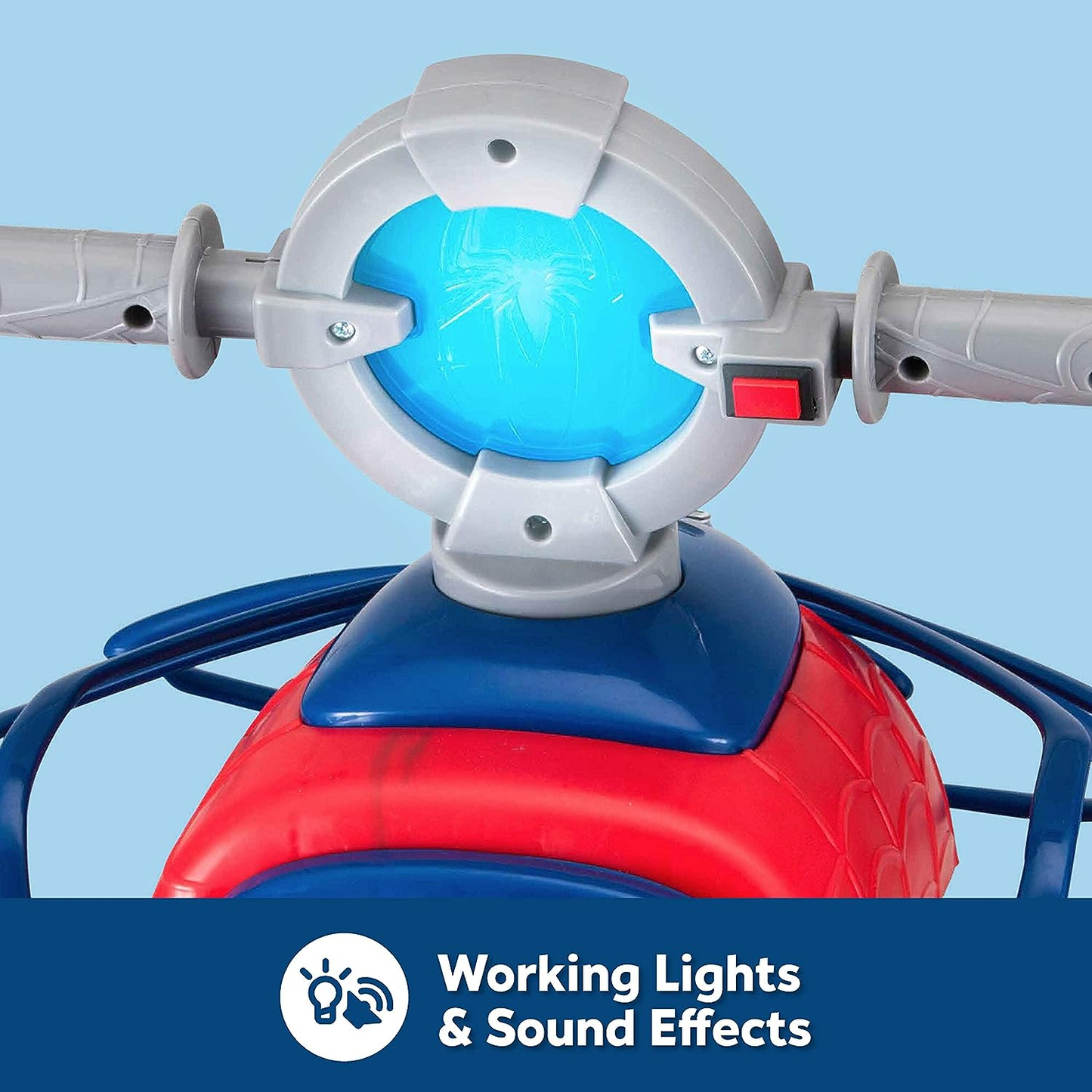 Marvel's Spider-Man Premium Toddler Quad Ride-On for Kids Ages 18-30 Months by Kid Trax