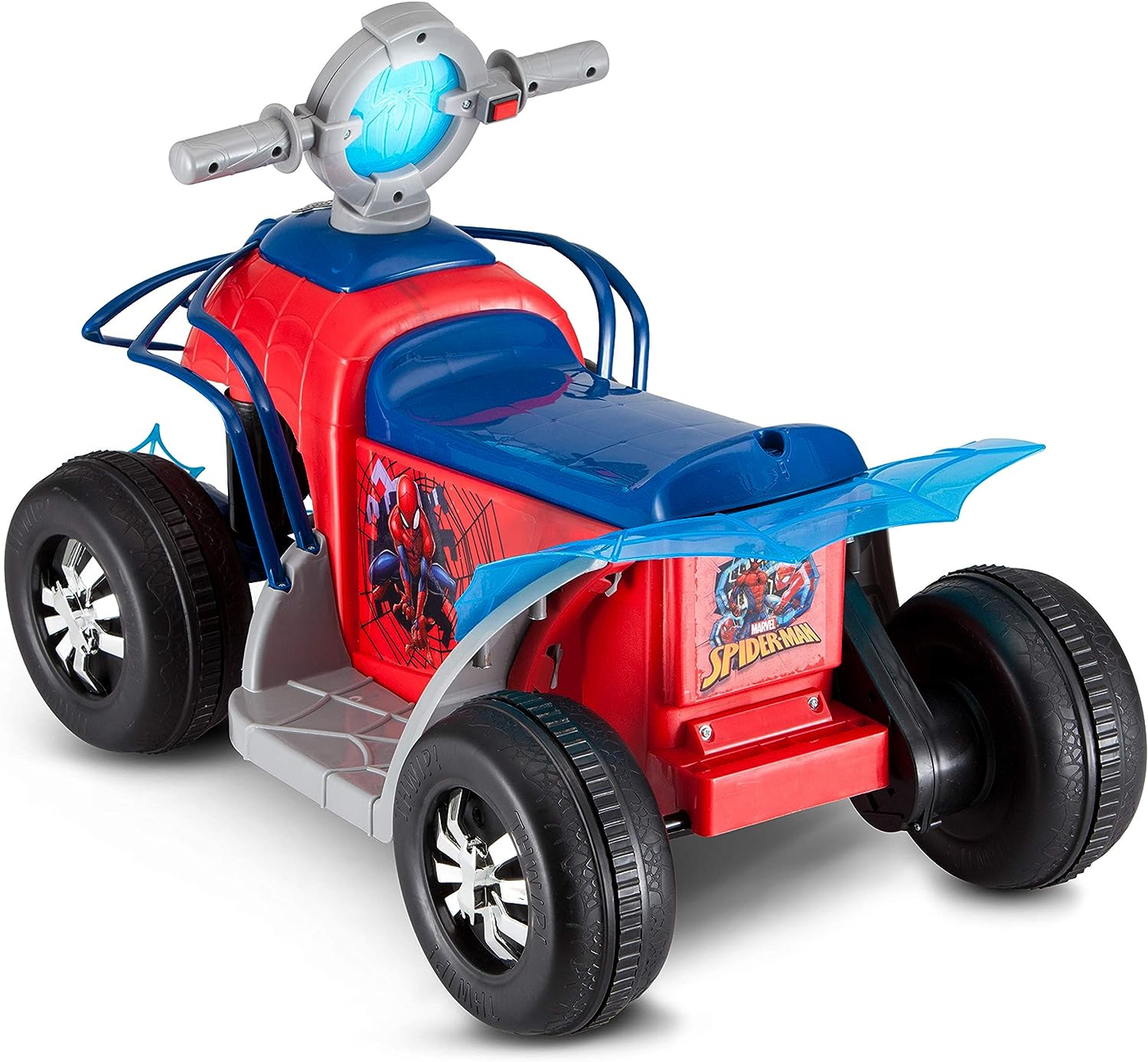 Marvel's Spider-Man Premium Toddler Quad Ride-On for Kids Ages 18-30 Months by Kid Trax