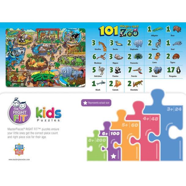101 Things to Spot - At the Zoo - 101 Piece Puzzle