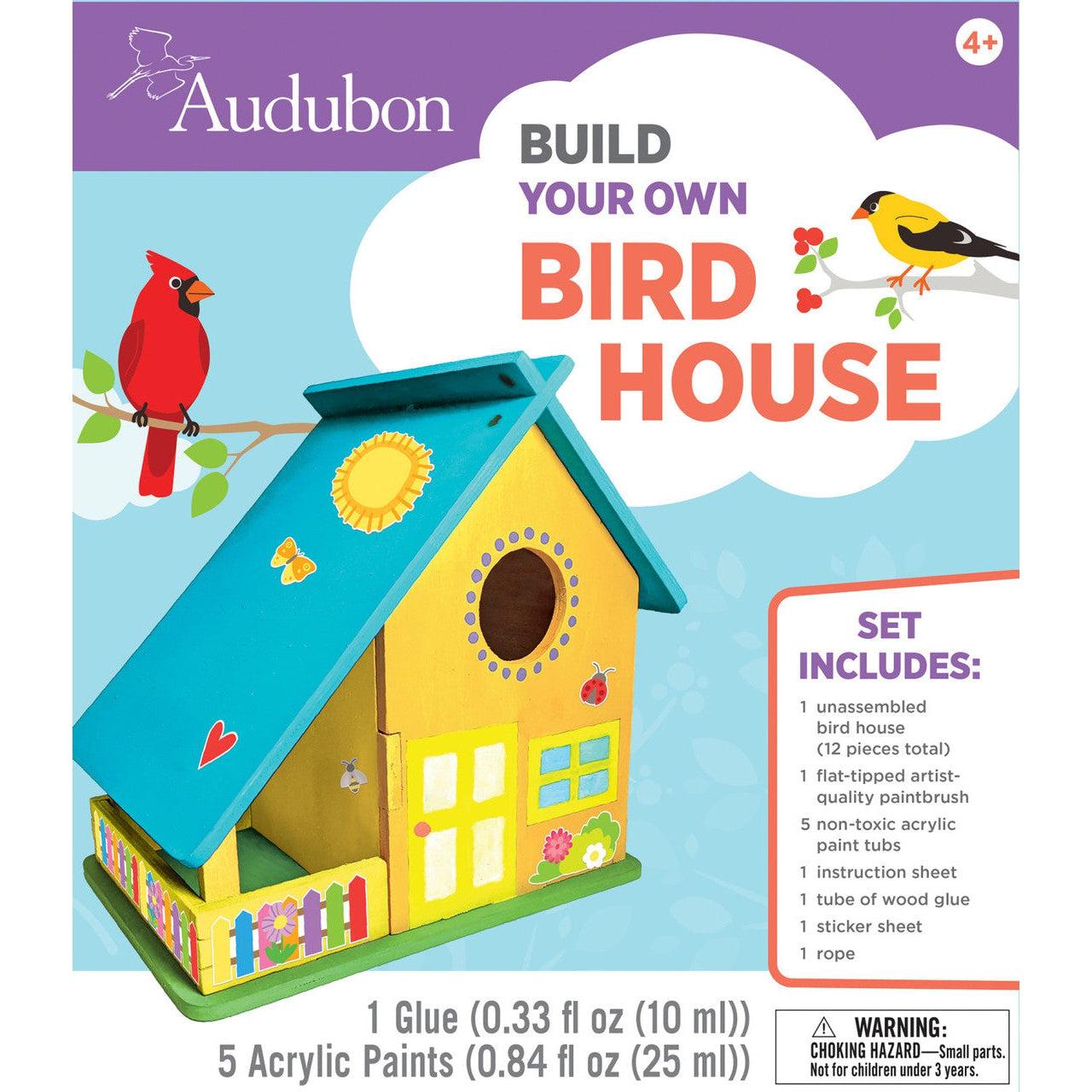 Audubon - Bird House Buildable Wood Paint Kit