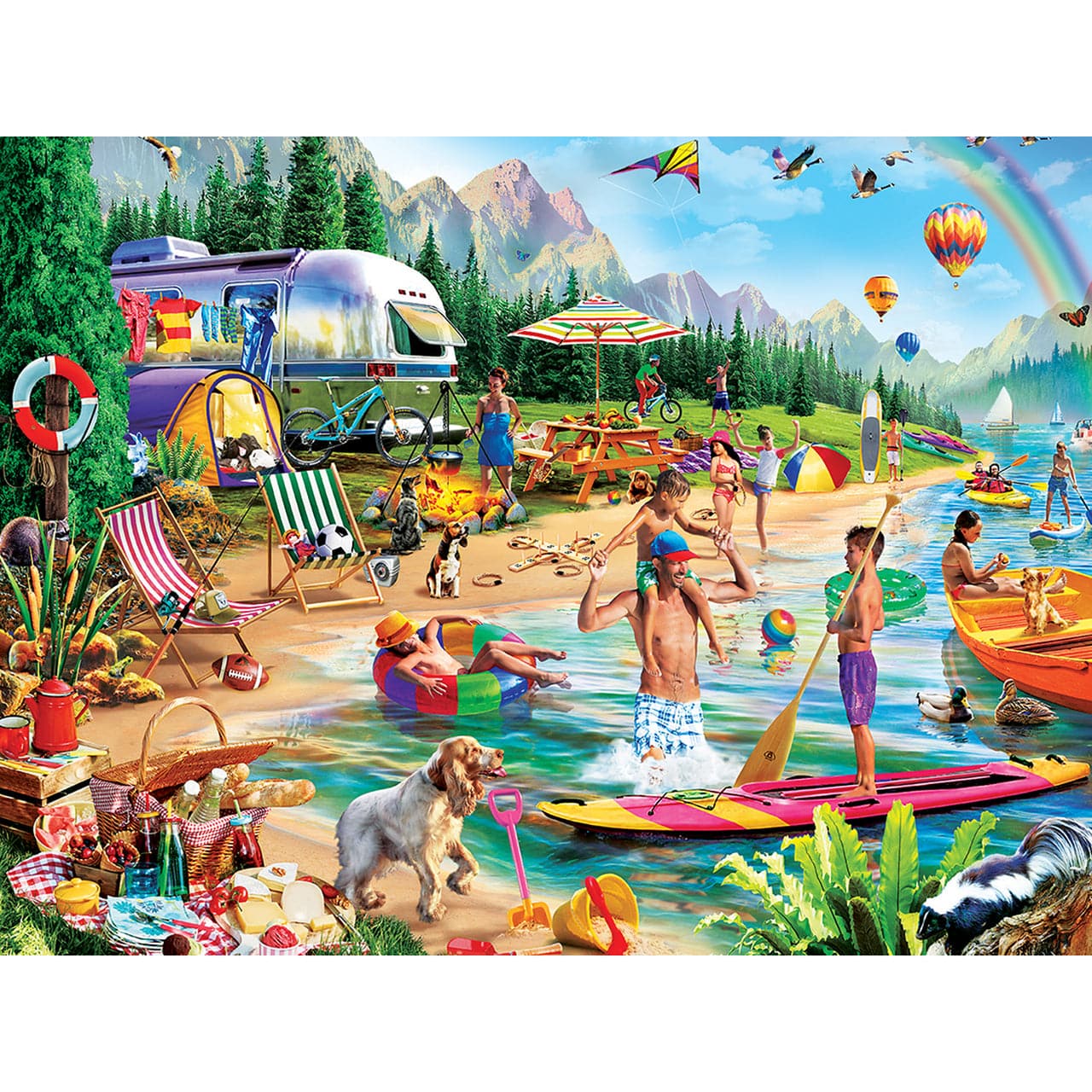 Campside - Day at the Lake - 300 Piece Puzzle