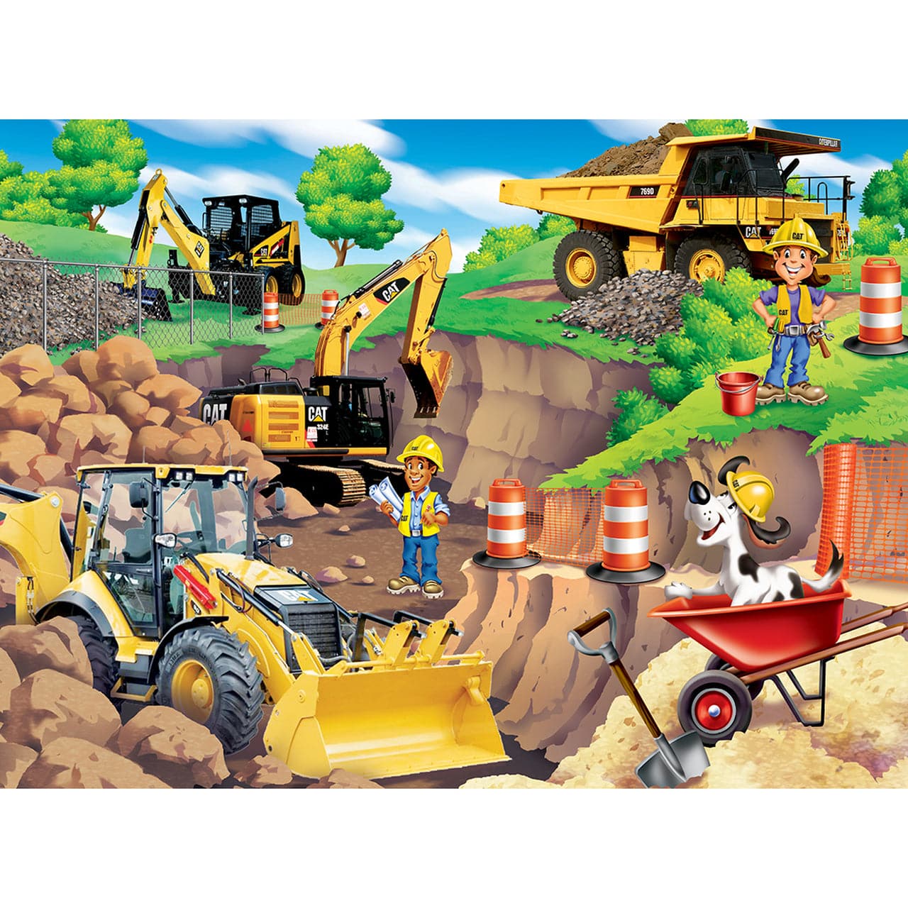 Caterpillar - Day at the Quarry - 60pc Puzzle