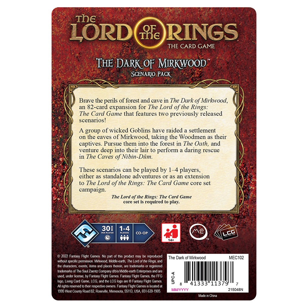 The Lord of the Rings LCG: The Dark of Mirkwood