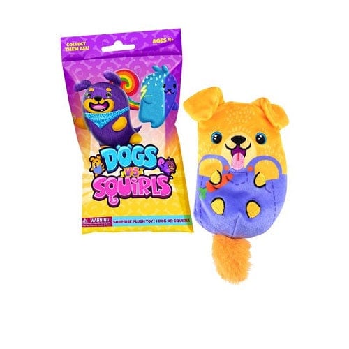 Dogs vs Squirls 4 Inch Plush Mystery Bag