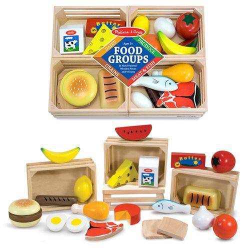 Melissa & Doug - Food Groups Wooden Play Set