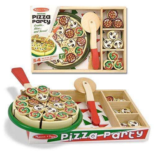 Melissa & Doug - Pizza Party Wooden Pizza Set