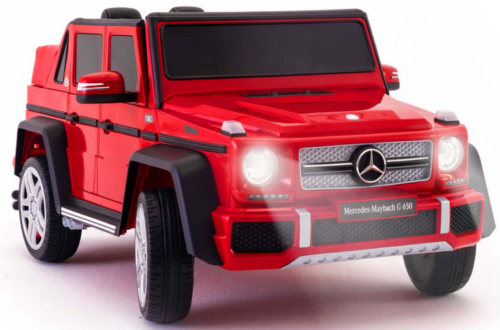 Mercedes G Wagon Ride On Car with Music, Rubber Wheels, LED Lights, and Remote Control
