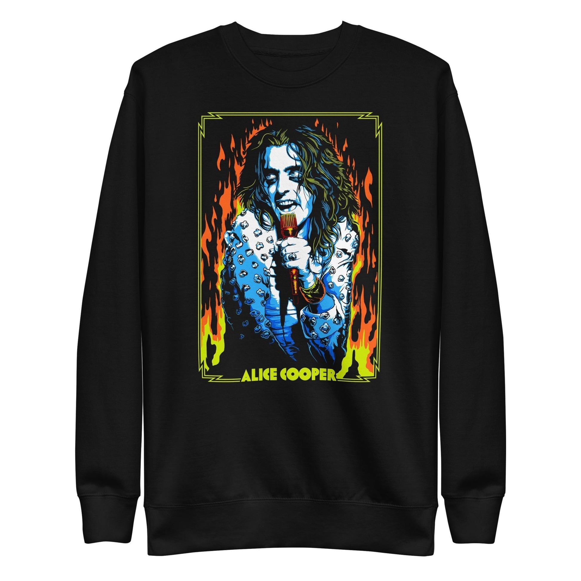 MerchMoment Alice Cooper - Flames Sweatshirt [Apparel] - Golden Apple Comics