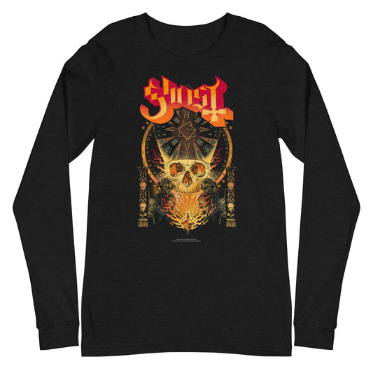 Ghost - Flaming Logo Long Sleeve T-Shirt ()