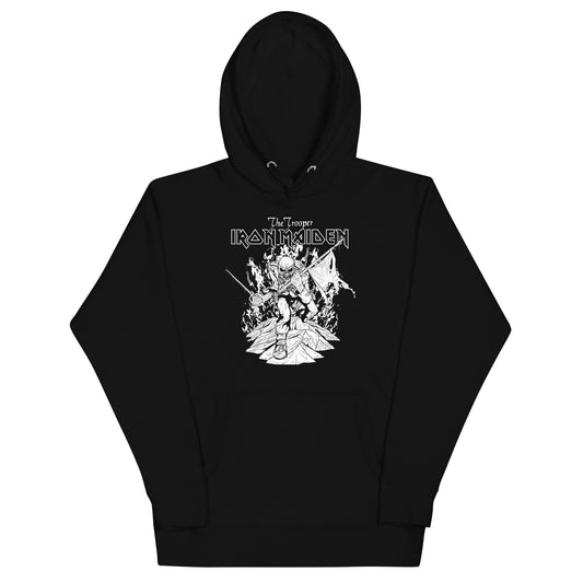 Iron Maiden - Trooper Black and White Hoodie ()