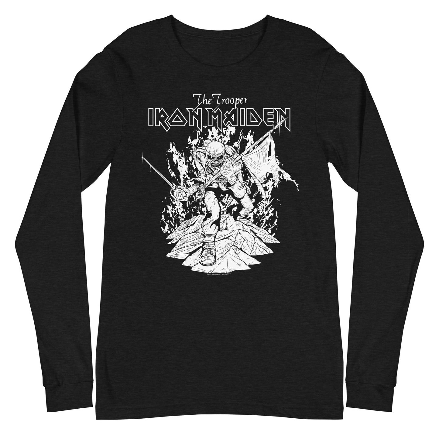 MerchMoment Iron Maiden - Trooper Black and White Long Sleeve T-Shirt [Apparel] - Golden Apple Comics