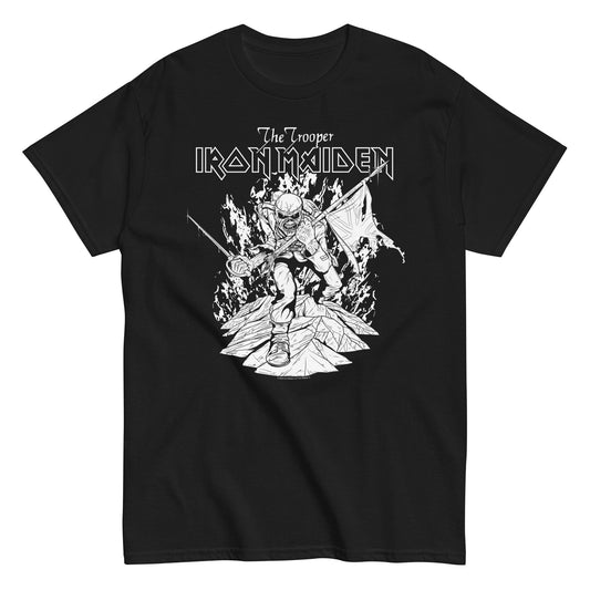 Iron Maiden - Trooper Black and White T-Shirt ()