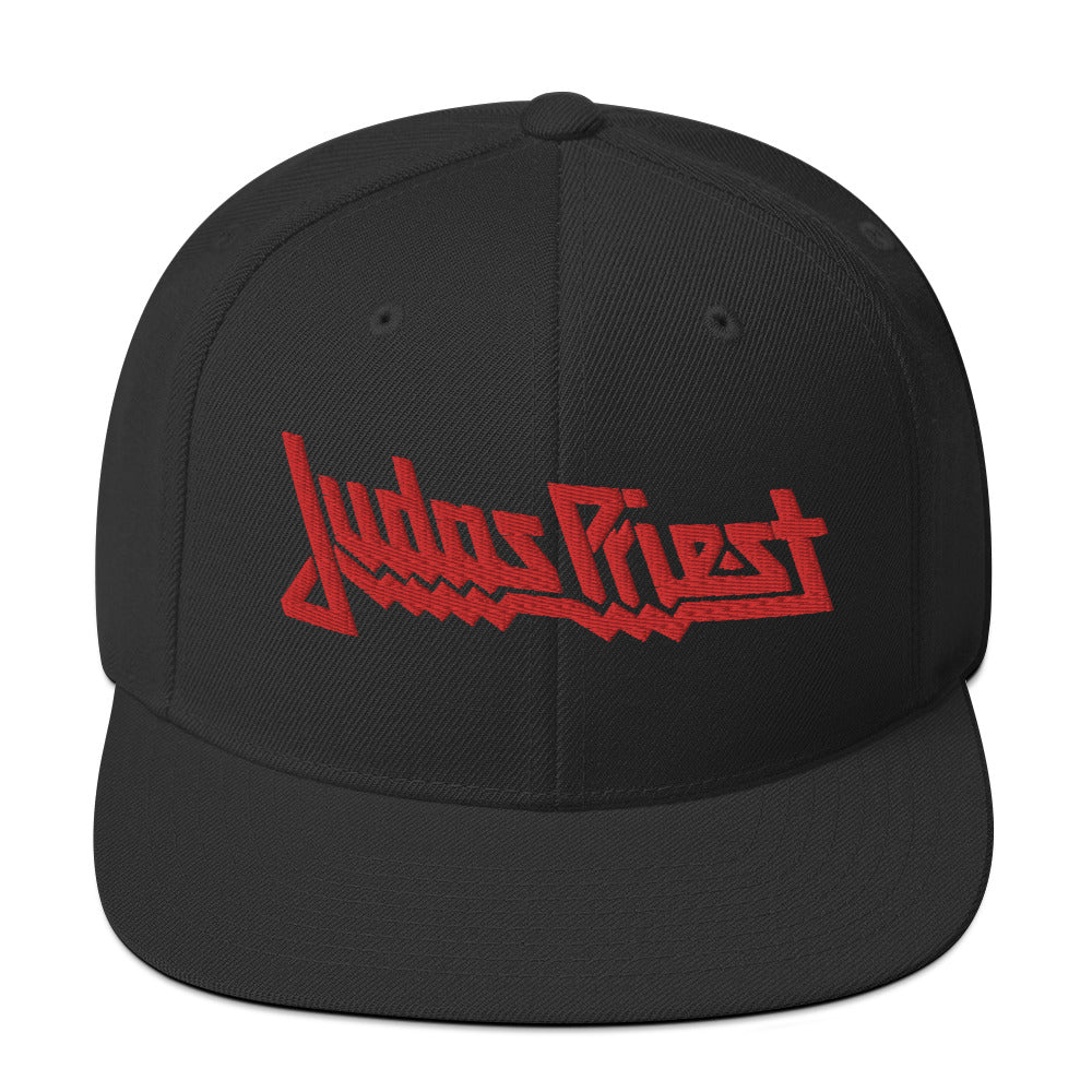 MerchMoment Judas Priest Red Logo Embroidered Snapback Hat [Apparel] - Golden Apple Comics