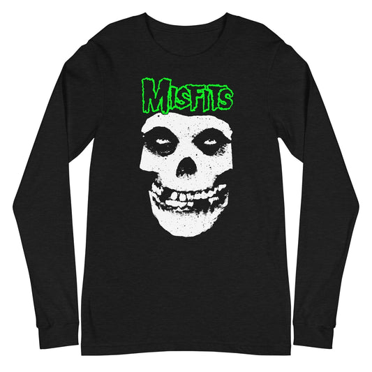 Misfits - Green Skull Long Sleeve T-Shirt ()