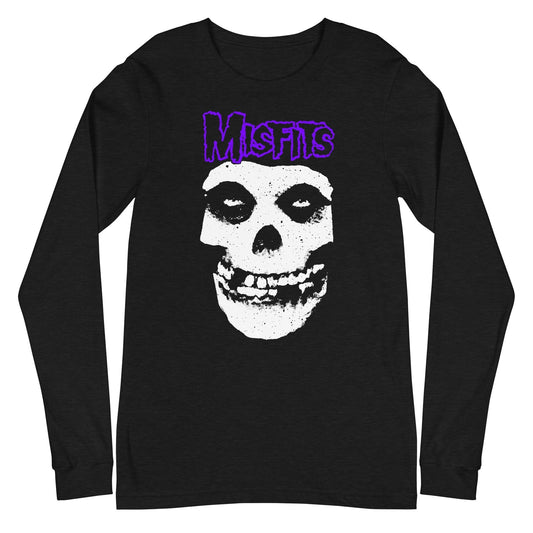 Misfits - Purple Skull Long Sleeve T-Shirt ()