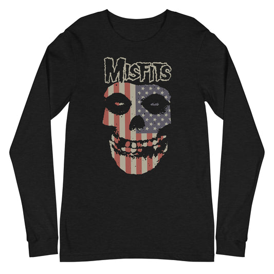 Misfits - USA Skull Long Sleeve T-Shirt ()