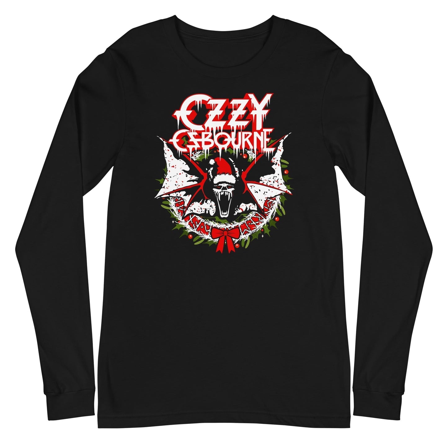 MerchMoment Ozzy Osbourne - Christmas Long Sleeve T-Shirt [Apparel] - Golden Apple Comics
